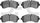 5000 Advanced Brake Pads - Semi Metallic 1551-1268-00-Front or Rear Set