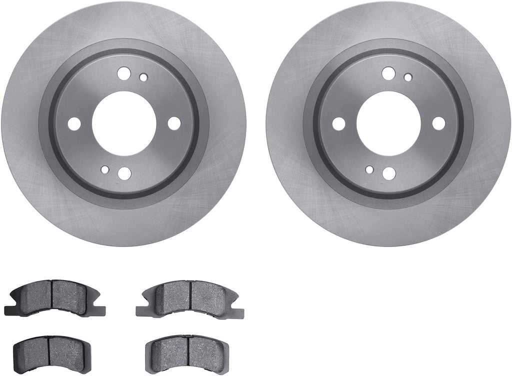 Front Brake Rotors with 5000 Advanced Brake Pads 6502-72320