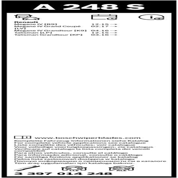 Brush Wiper Blades  3397014248