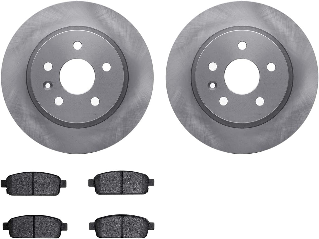 Rear Brake Rotors with 5000 Advanced Brake Pads 6502-45139