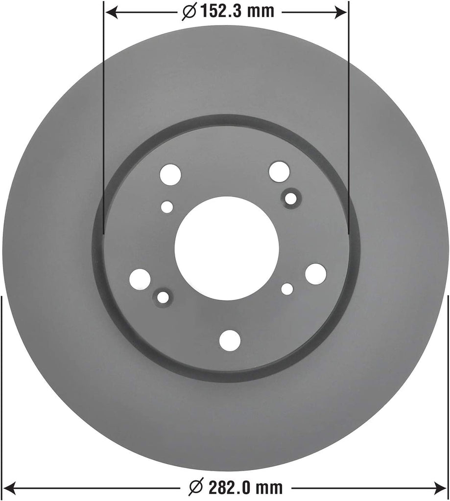 Front Brake Rotors & Ceramic Pads Kit for 05-11 Honda Civic Accord Goodyear