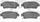 5000 Advanced Brake Pads - Ceramic 1551-0995-00-Rear Set for 2004-2010 Toyota Sienna