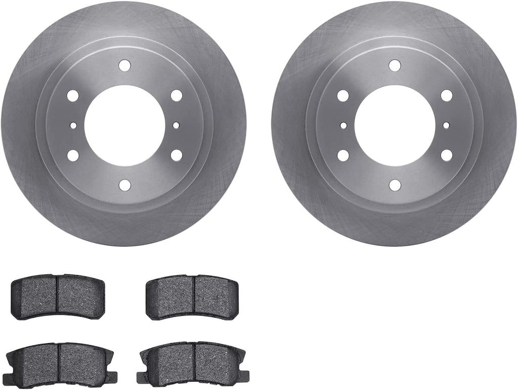 Rear Brake Rotors with 5000 Advanced Brake Pads 6502-72287