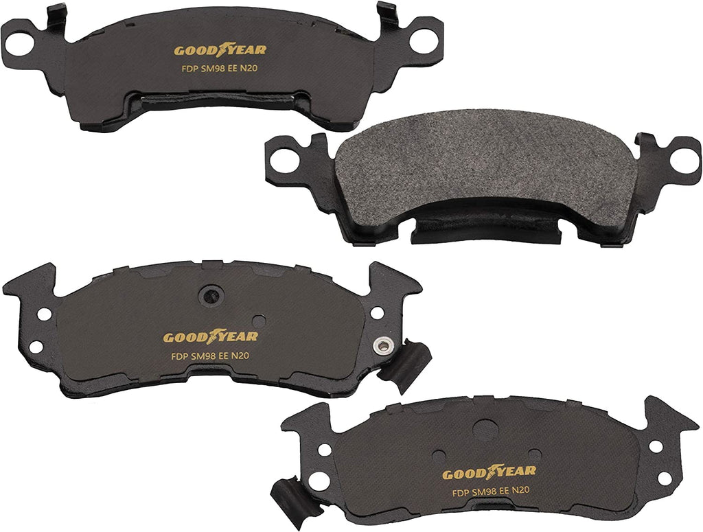 Rear Brake Rotors Ceramic Pads Kit for 1998 Ford Econoline Super Duty PRK54732R