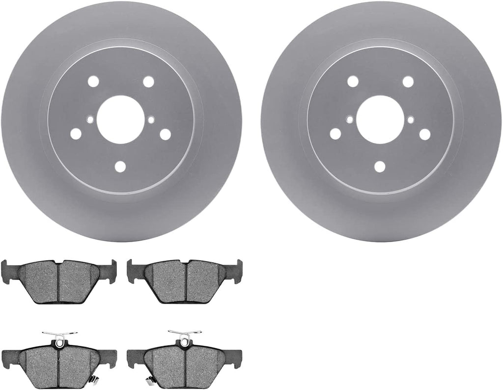 Rear Geospec Brake Rotors with 5000 Advanced Brake Pads 4502-13072