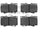 3000 Ceramic Brake Pads 1310-0772-00-Front Set for 1998-2007 Lexus LX470, 1998-2007 Toyota Land Cruiser