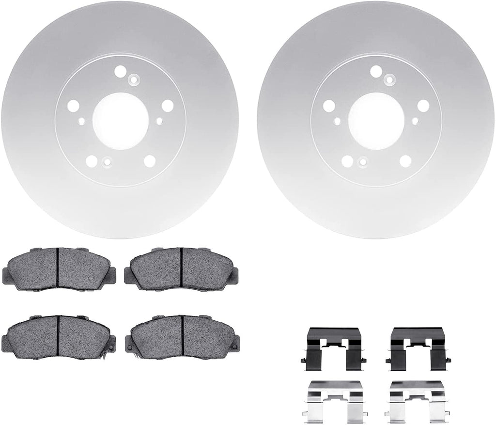 Front Geospec Brake Rotors with 5000 Advanced Brake Pads Includes Hardware 4512-59148
