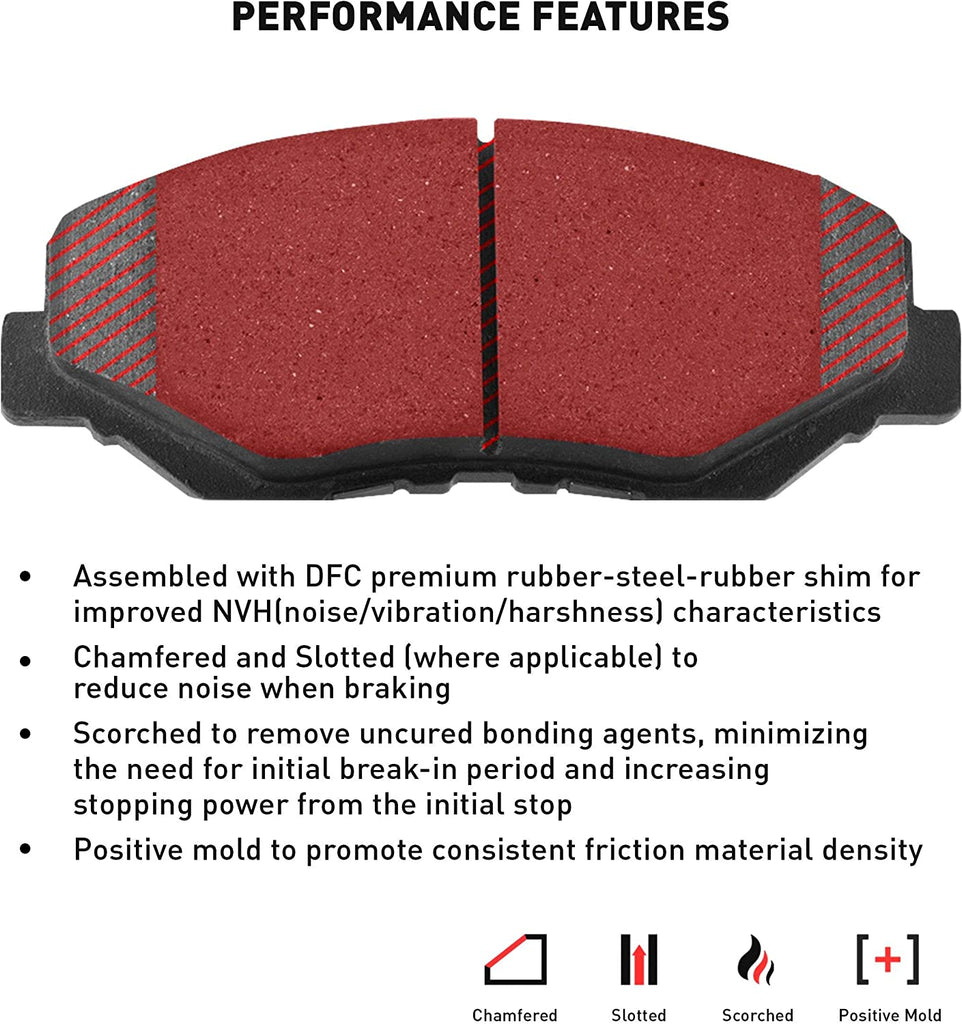 3000 Semi-Metallic Brake Pads 1311-1619-00