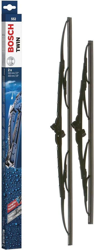 BOSCH Twin Front Windshield Wiper Blade PAIR 550/400Mm 22 16 552 Fits 1997-