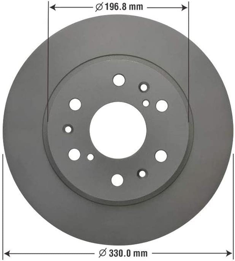 Brakes 2144034GY Antiox Coated Vented Front Brake Rotor Vehicle Replacement Part for Cadillac Escalade, Escalade: ESV & EXT & More (1 Rotor)