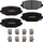 GYD1596 Truck & SUV Carbon Ceramic Rear Disc Brake Pads Set Vehicle Replacement Part for Chrysler Town & Country, and More