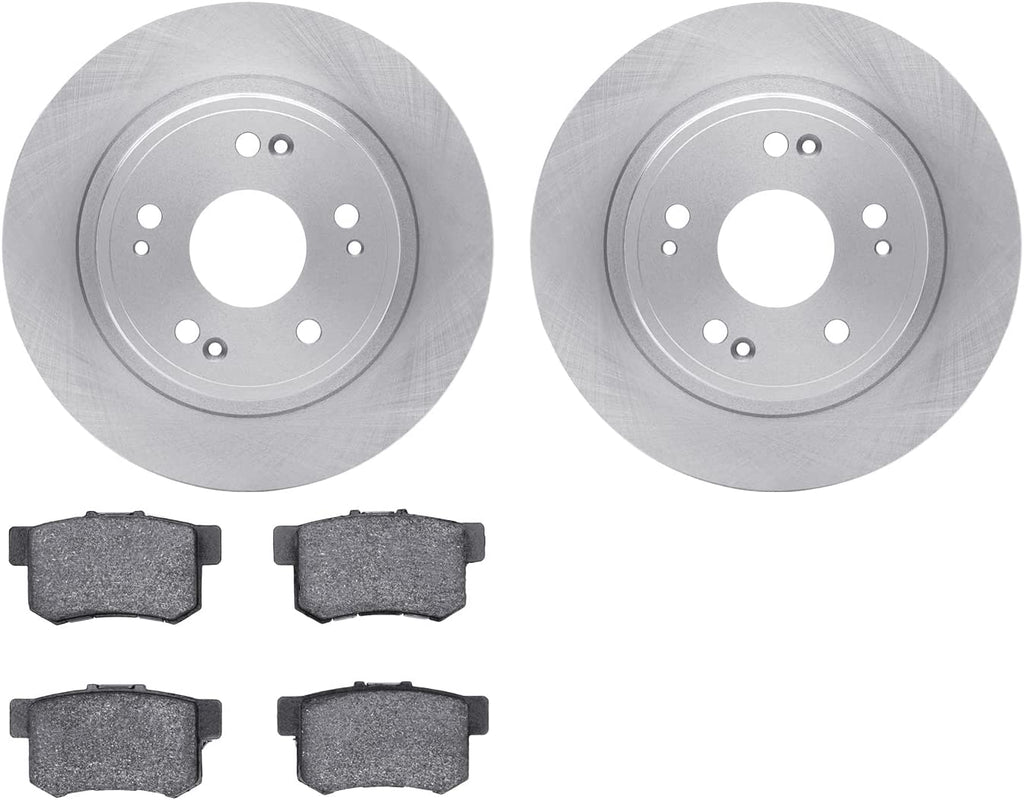 Rear Brake Rotors with 5000 Advanced Brake Pads 6502-59270