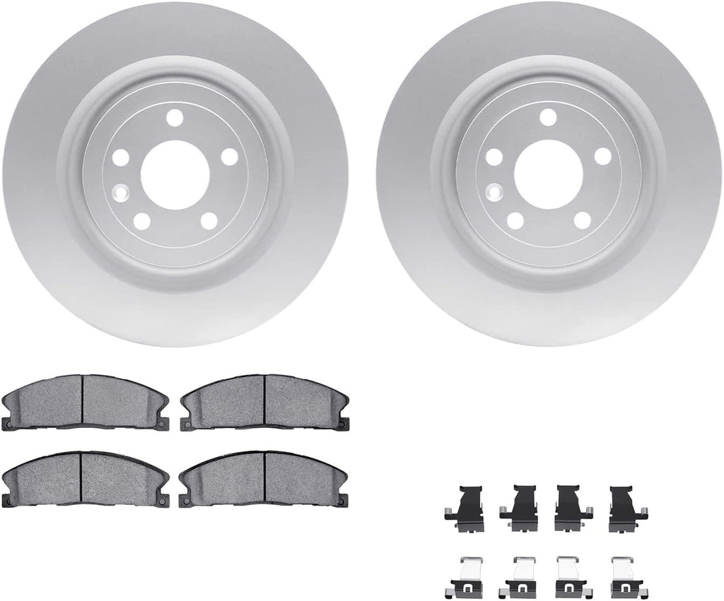 Front Geospec Brake Rotors with 5000 Advanced Brake Pads Includes Hardware 4512-99241