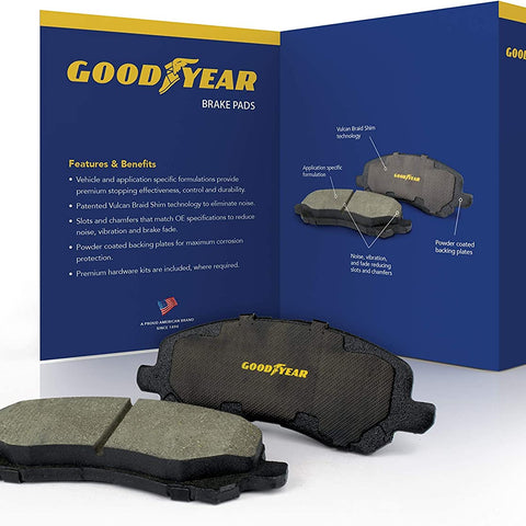 Premium Front Brake Pads for Chrysler Dodge Jeep Nissan Renault Suzuki D1640
