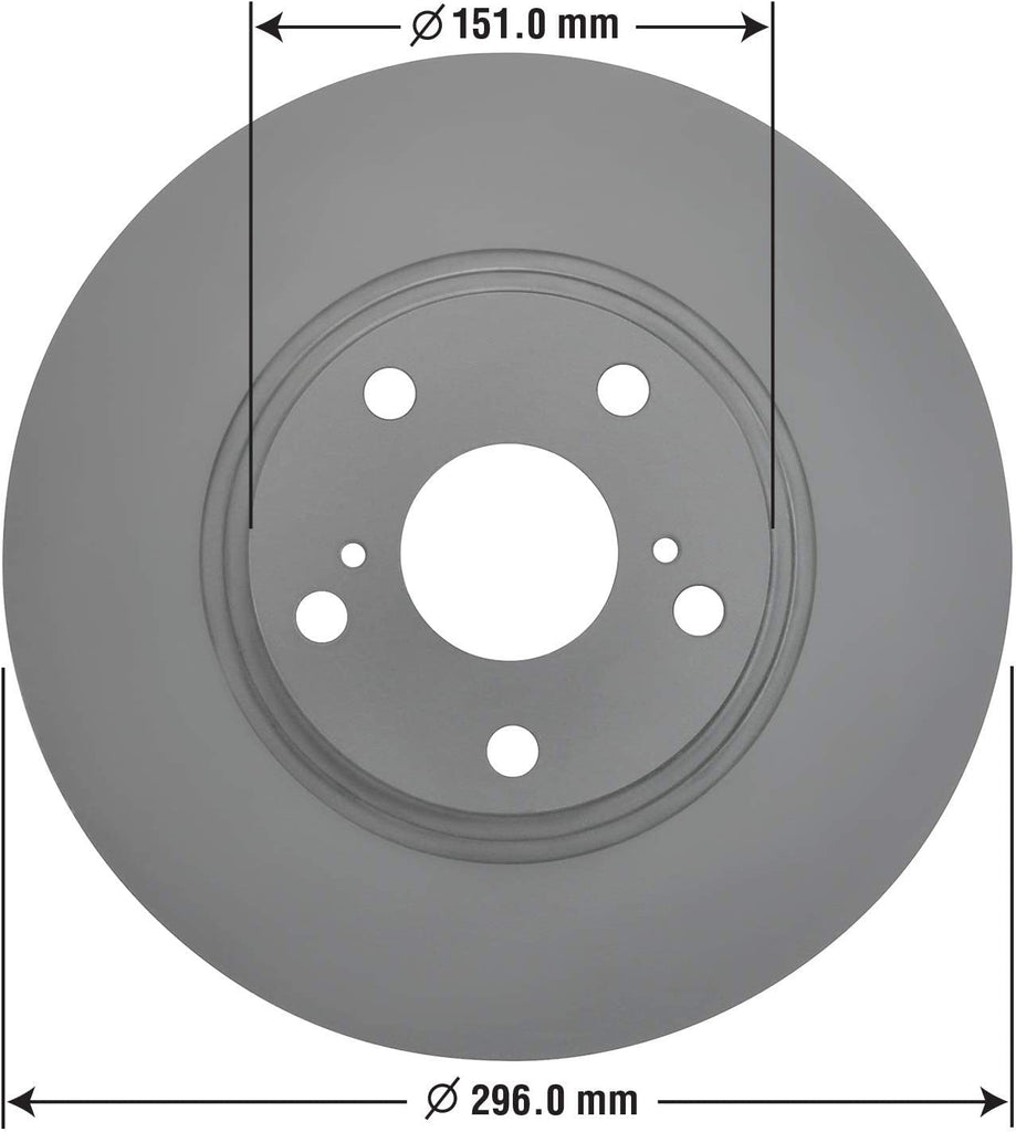 Front Brake Rotors & Ceramic Pads Kit for 02-10 Toyota & Lexus