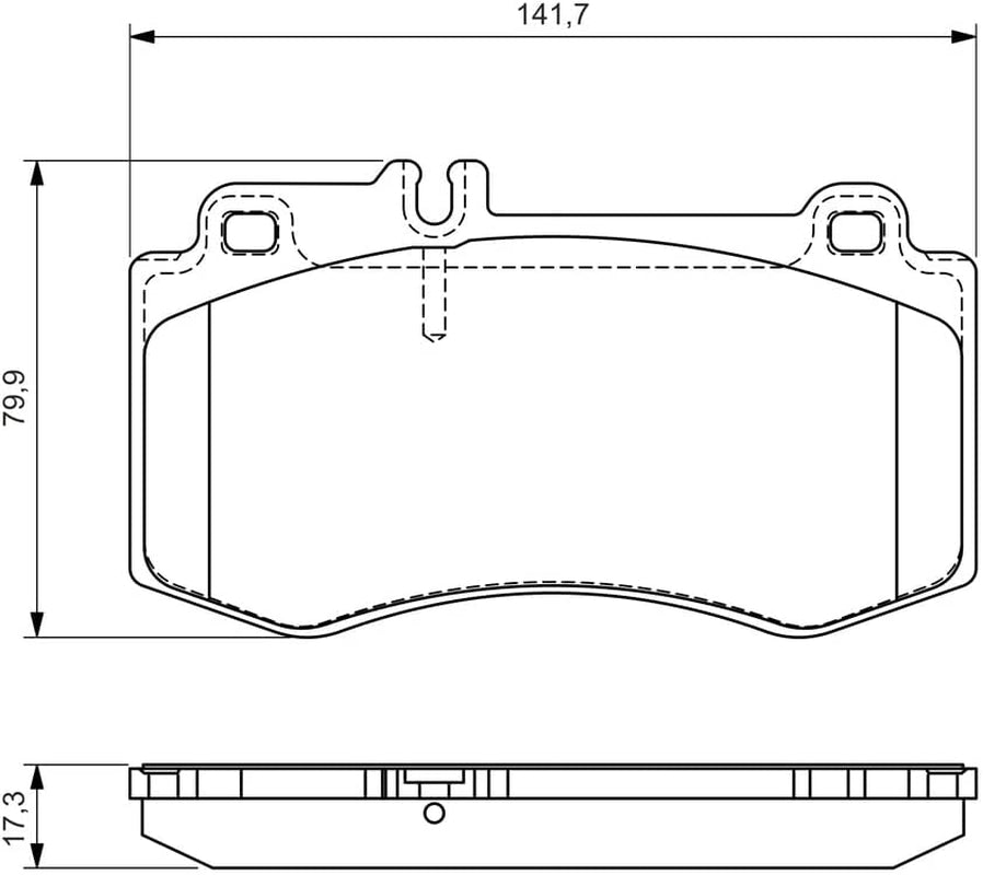 Disc Brake Pads SET Front Axle Compatible with Mercedes W218 W212 S212 C218 2009-