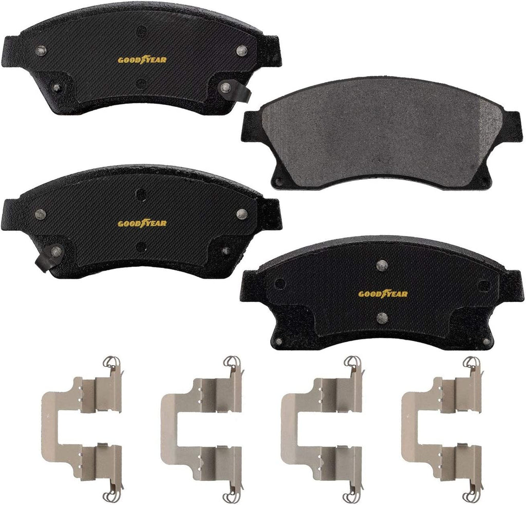 Brakes GYD1497 Premium Semi Metallic Front Brake Pads Automotive Vehicle Replacement Part for Cruze, Cruze Limited, Sonic, and Trax