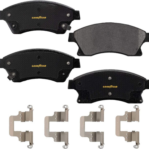 Brakes GYD1497 Premium Semi Metallic Front Brake Pads Automotive Vehicle Replacement Part for Cruze, Cruze Limited, Sonic, and Trax