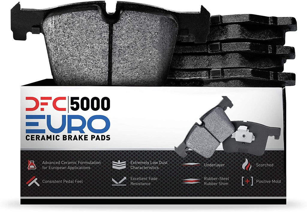 5000 Euro Ceramic Brake Pads 1600-1753-00-Rear Set for 2015-2020 Jaguar F-Type, 2016-2019 Jaguar XJ