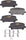 Rear Brake Pads for 2015-2018 Chevrolet Colorado 2015-2020 GMC Canyon GYD1806