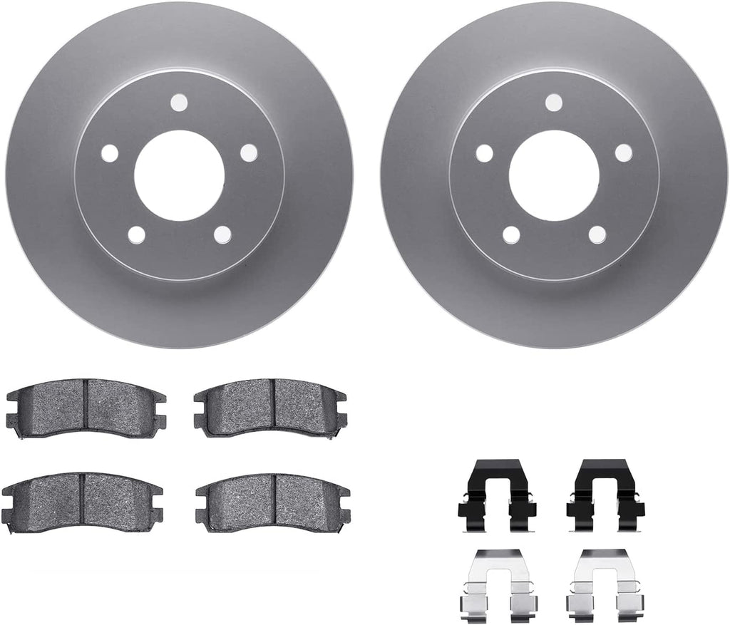 Rear Geospec Brake Rotors with 5000 Advanced Brake Pads Includes Hardware 4512-52022