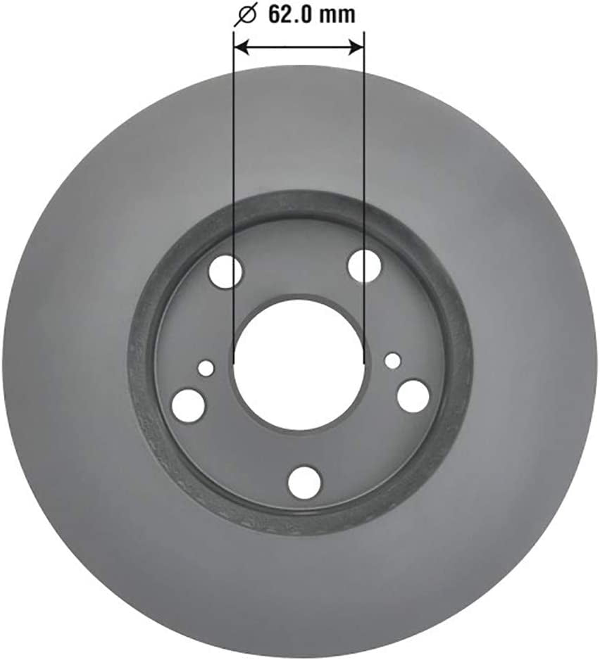 212742GY Premium Antiox Coated Front Brake Rotor Auto Vehicle Replacement Part for Lexus ES300, Toyota Avalon, Camry, Sienna, Solara