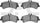 5000 Advanced Brake Pads - Semi Metallic 1551-1318-00-Rear Set for 2007-2009 Dodge Sprinter 3500, 2007-2018 Freightliner Sprinter 3500, 2008-2017 Volkswagen Crafter Van,