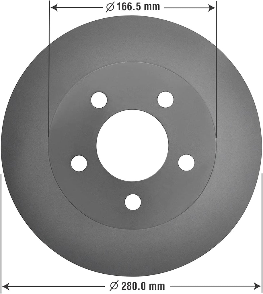 Front Brake Rotors & Carbon-Ceramic Pads Kit for Jeep Cherokee Comanche & More