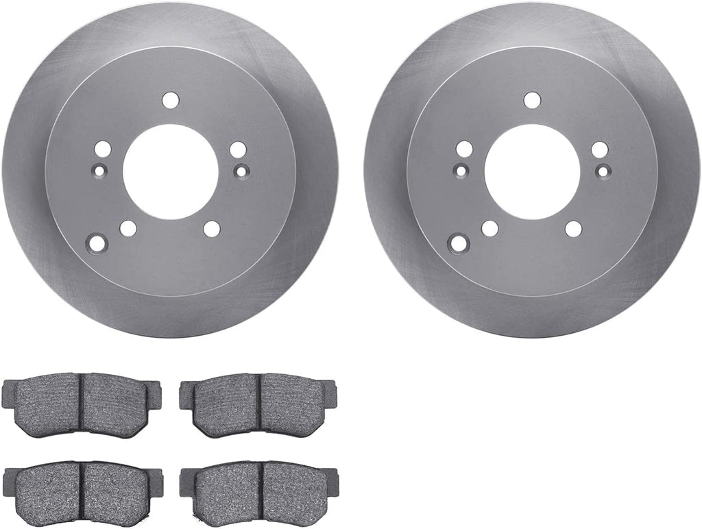 Rear Brake Rotors with 5000 Advanced Brake Pads 6502-03361