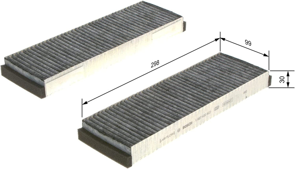 R2422 Cabin Filter Activated-Carbon - 1 Filter