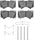 5000 Advanced Brake Pads - Ceramic and Hardware Kit
