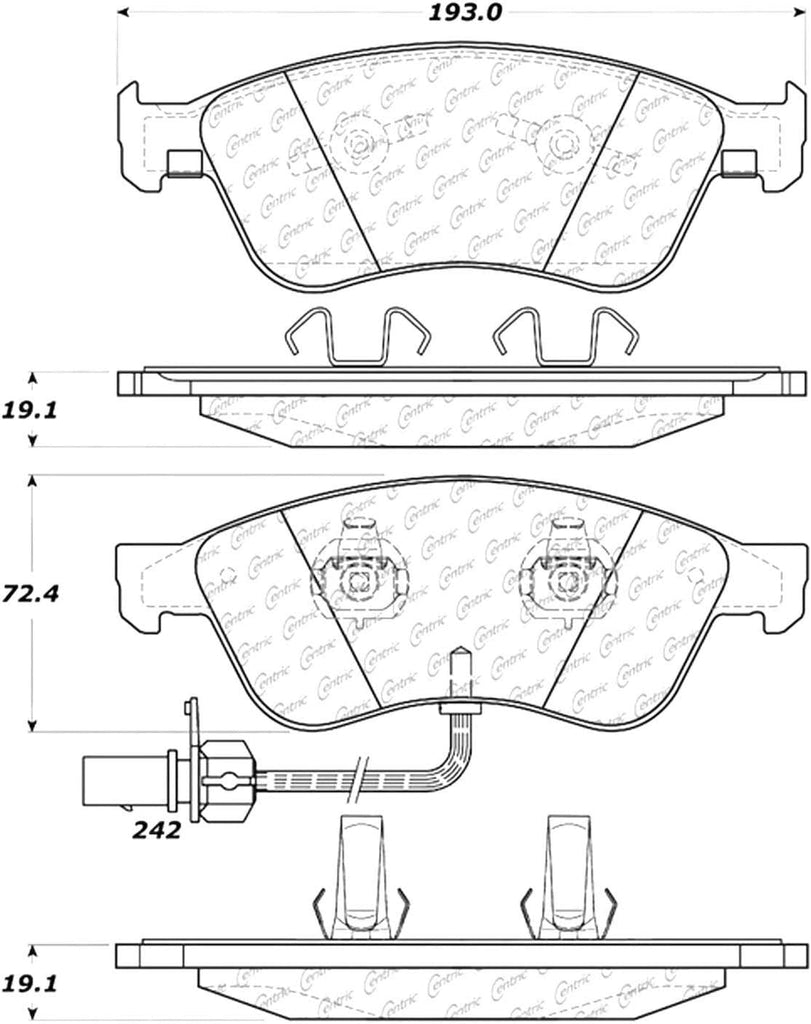 - Posi-Quiet Metallic Brake Pads with Shims - #104.10240