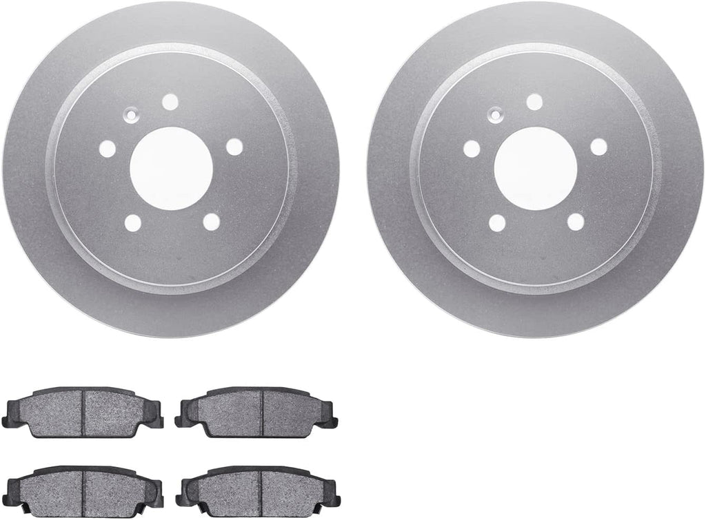 Rear Geospec Brake Rotors with 5000 Advanced Brake Pads 4502-46065