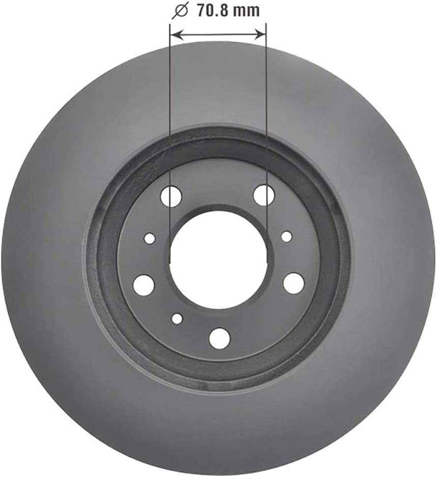 Brakes 2144064GY Antiox Coated Front Brake Rotor Automotive Vehicle Replacement Part for Buick Lucerne, Impala, Impala Limited, & Monte Carlo