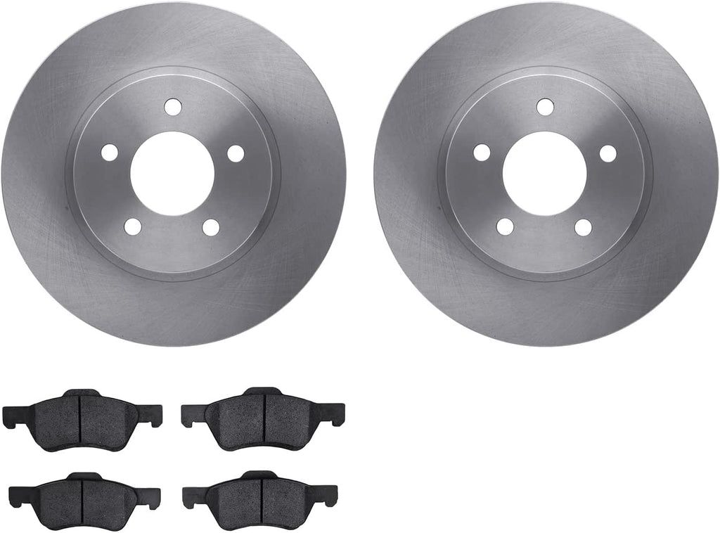Front Brake Rotors with 5000 Advanced Brake Pads 6502-99553