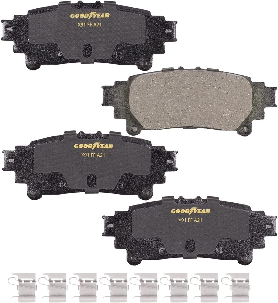 Premium Rear Brake Pads for Lexus RX350 Rx450H Toyota Highlander Prius V & More
