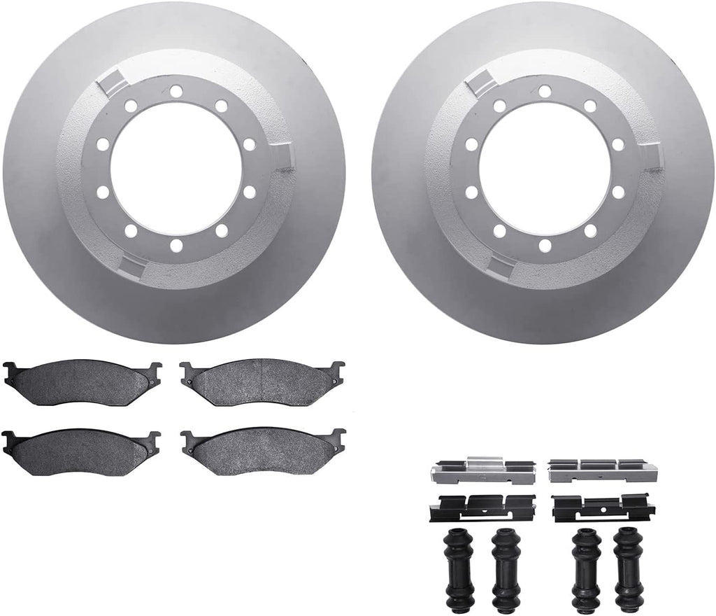Rear Geospec Brake Rotors with 5000 Advanced Brake Pads Includes Hardware 4512-99162