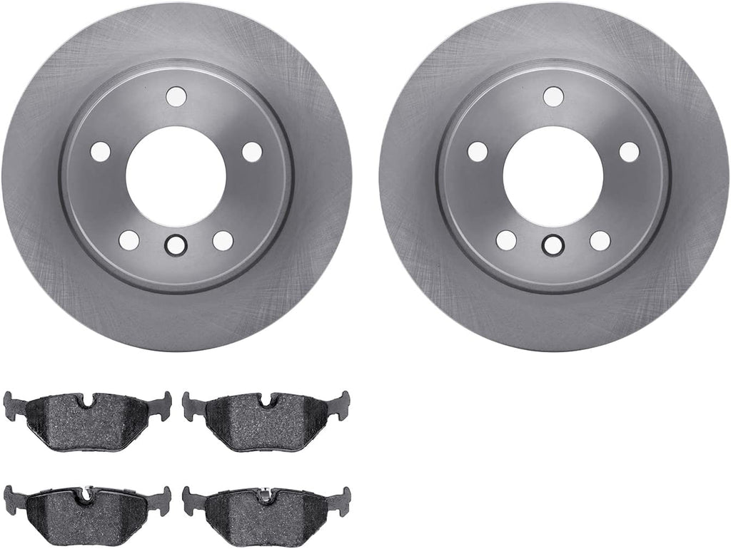 Rear Brake Rotors with 5000 Euro Ceramic Brake Pads 6602-31211