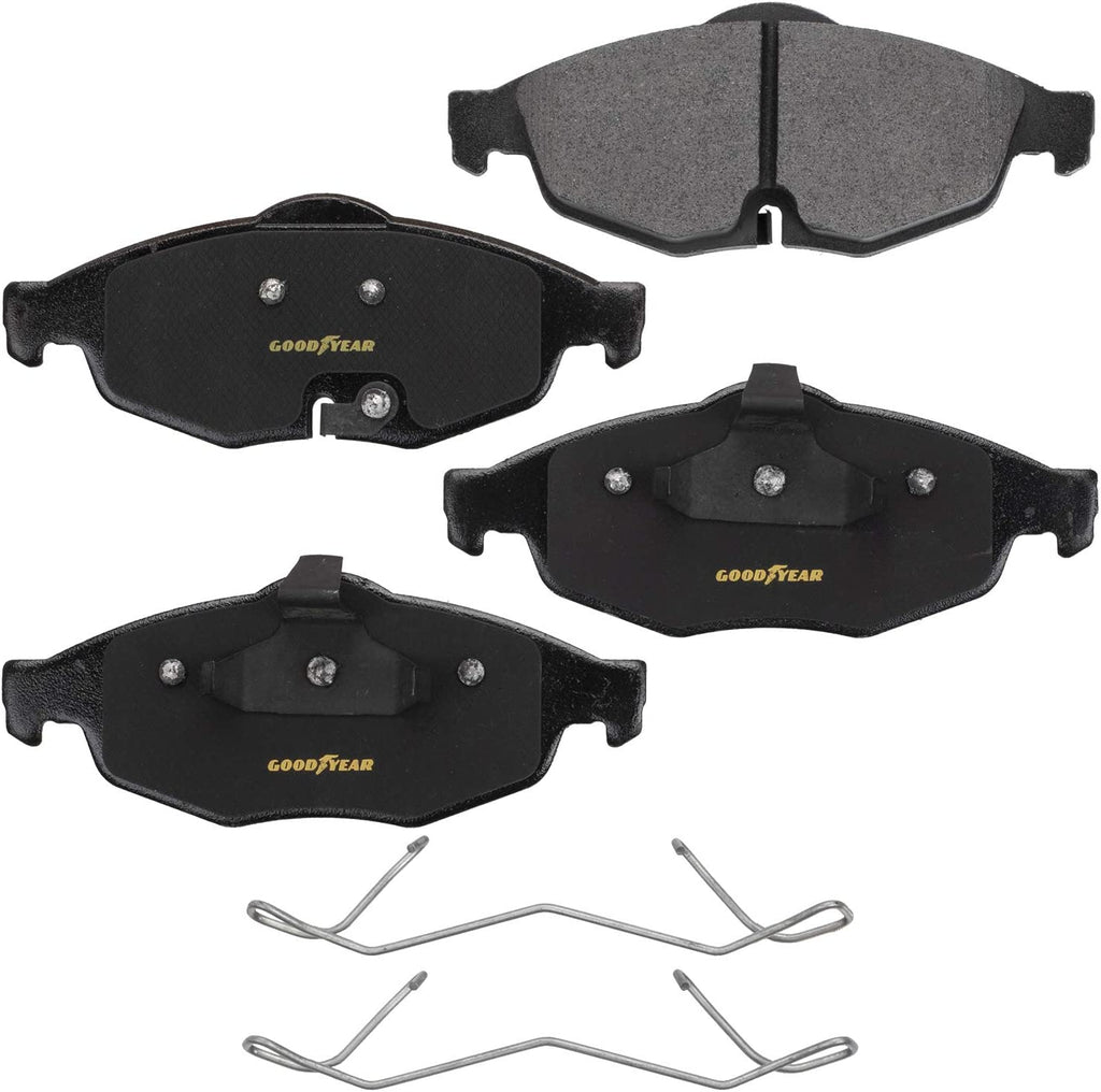 Premium Front Semi Metallic Brake Pads for 01-10 Chrysler Cirrus Goodyear GYD869