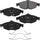 Premium Front Semi Metallic Brake Pads for 01-10 Chrysler Cirrus Goodyear GYD869