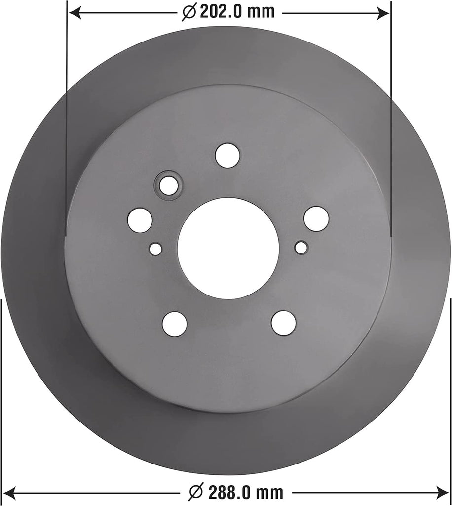 Rear Brake Rotors & Carbon-Ceramic Pads for Lexus RX330 Toyota Highlander & More