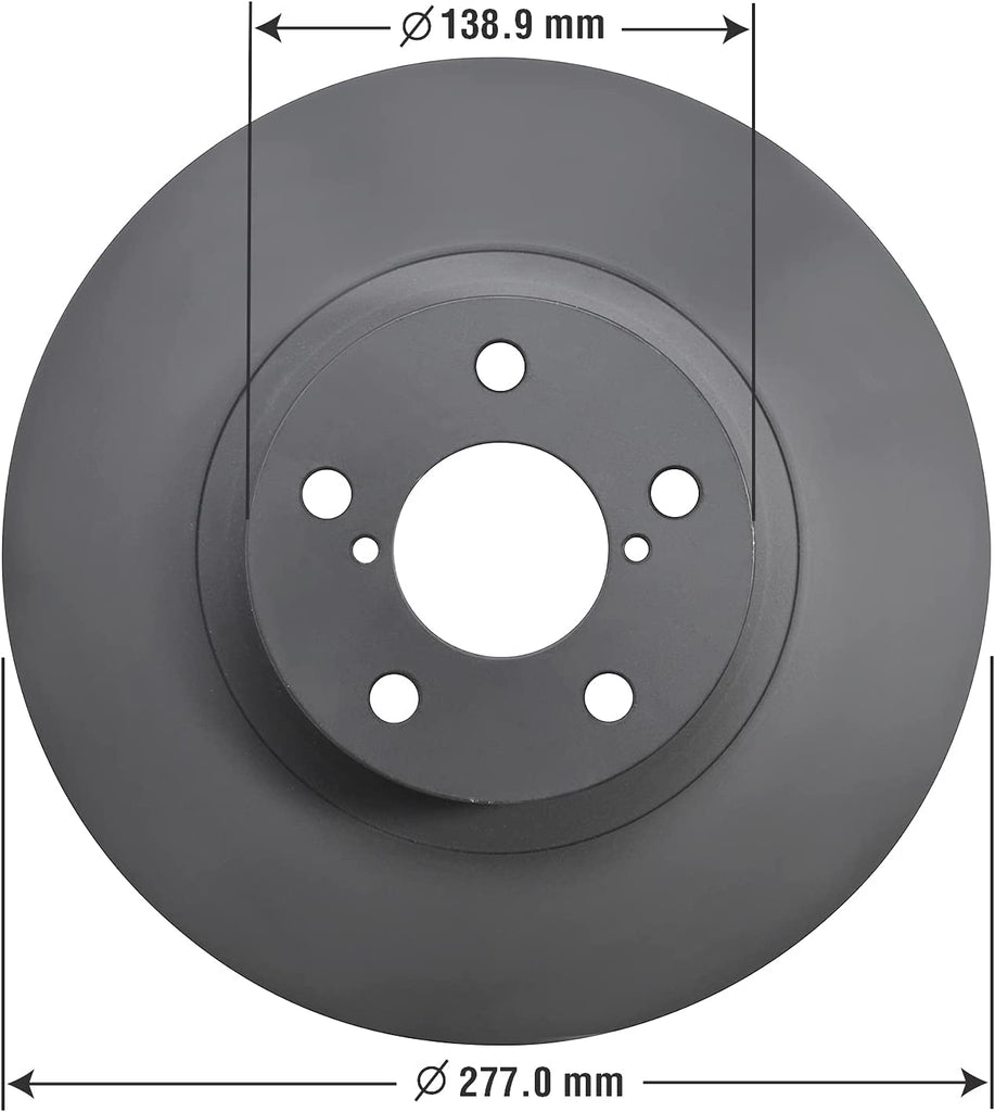 Front Brake Rotor Carbon-Ceramic Pad Kit for Saab 9-2X Subaru BRZ Impreza Legacy