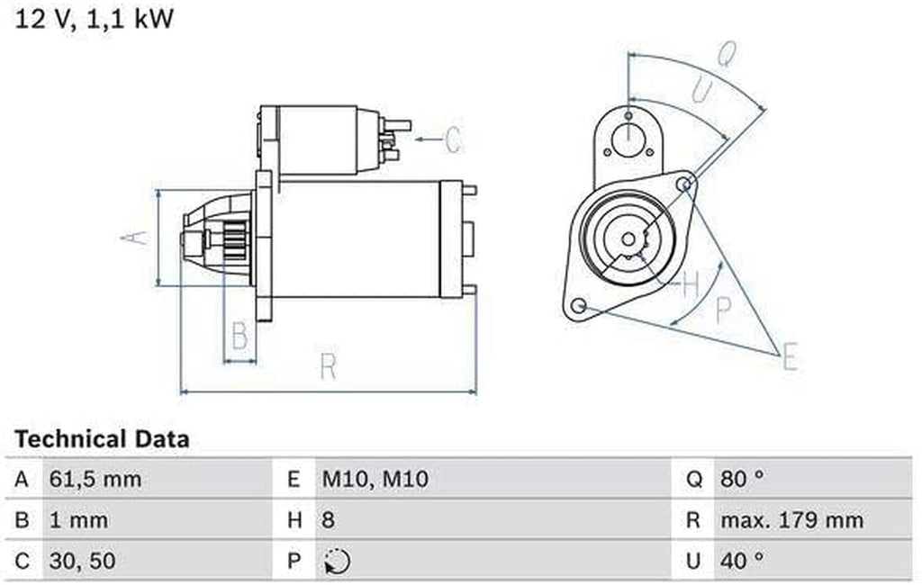 0 986 025 770 Starter Motor
