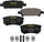 GYD1037 Premium Ceramic Automotive Rear Disc Brake Pads Set Vehicle Replacement Part for Chrysler, Sebring, Dodge Avenger & More