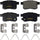 GYD1451 Premium Ceramic Automotive Rear Disc Brake Pads Set Vehicle Replacement Part for Acura TSX 2014-2011, Honda Accord 2017-2011