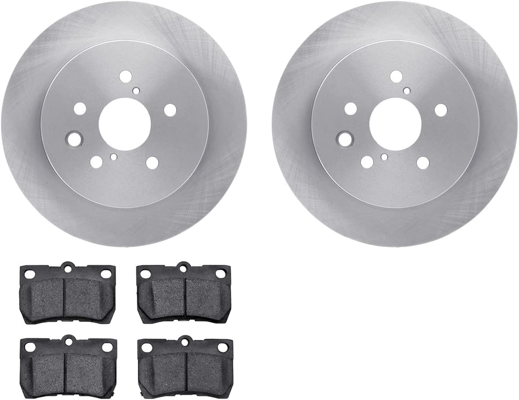 Rear Brake Rotors with 5000 Advanced Brake Pads 6502-75083