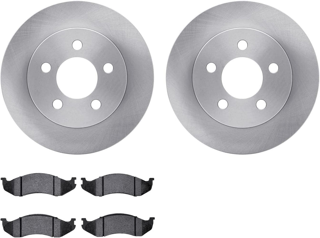 Front Brake Rotors with 5000 Advanced Brake Pads 6502-42177
