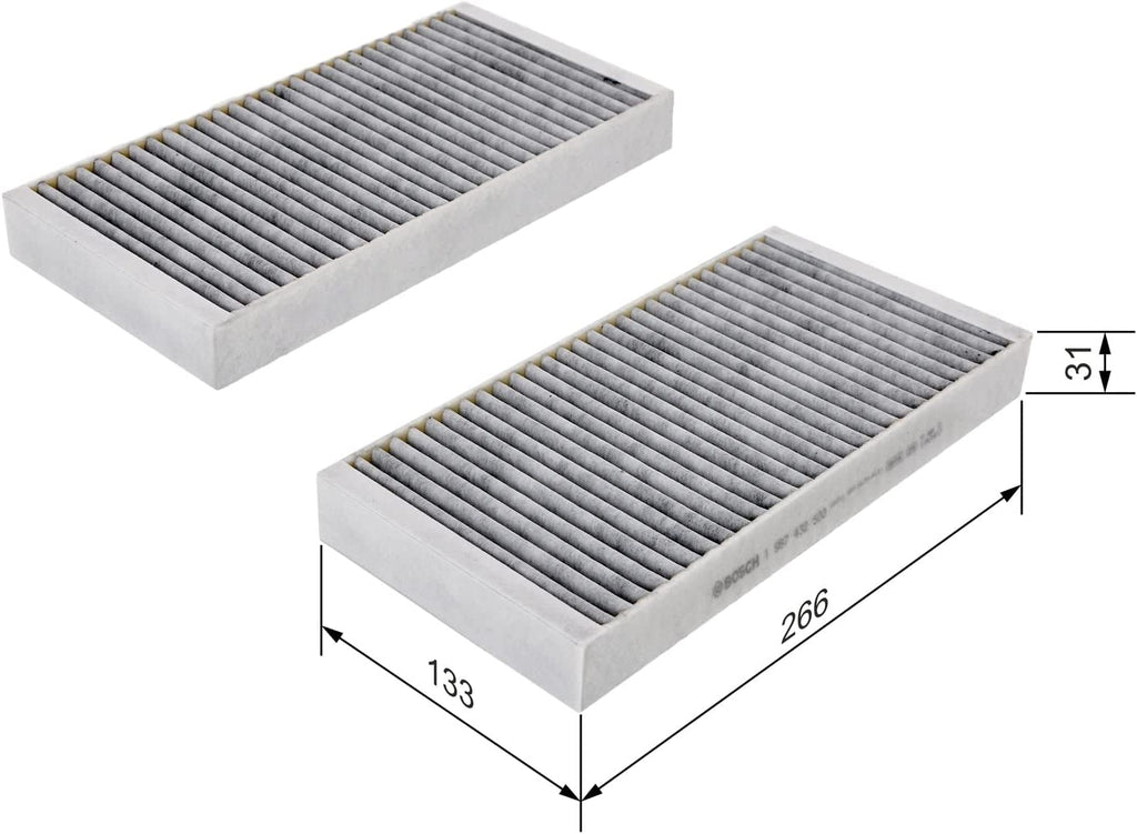 R2500 Cabin Filter Activated-Carbon - 2 Filters