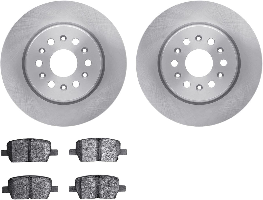 Rear Brake Rotors with 5000 Euro Ceramic Brake Pads 6602-48003