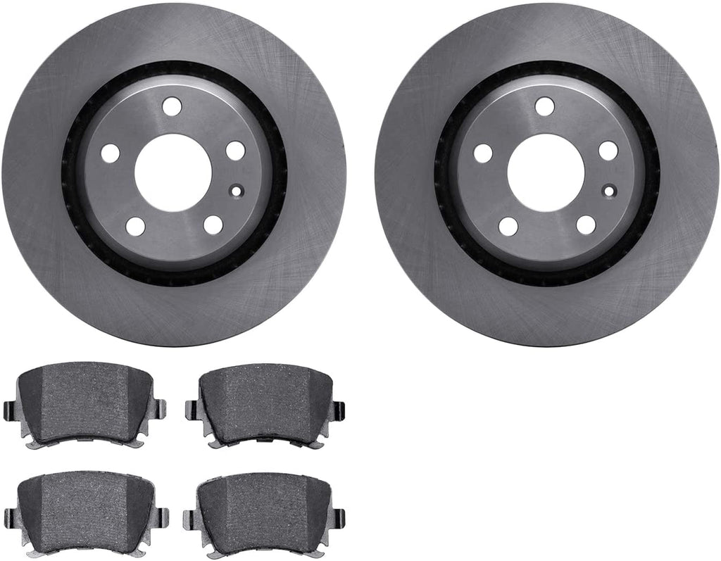 Rear Brake Rotors with 5000 Euro Ceramic Brake Pads 6602-73197